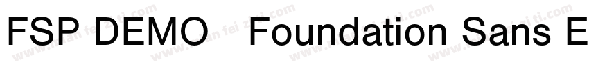 FSP DEMO   Foundation Sans Ex字体转换